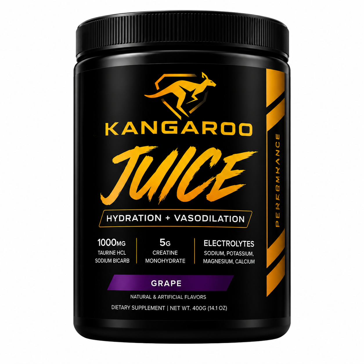 Kangaroo Juice Pre-Workout tub